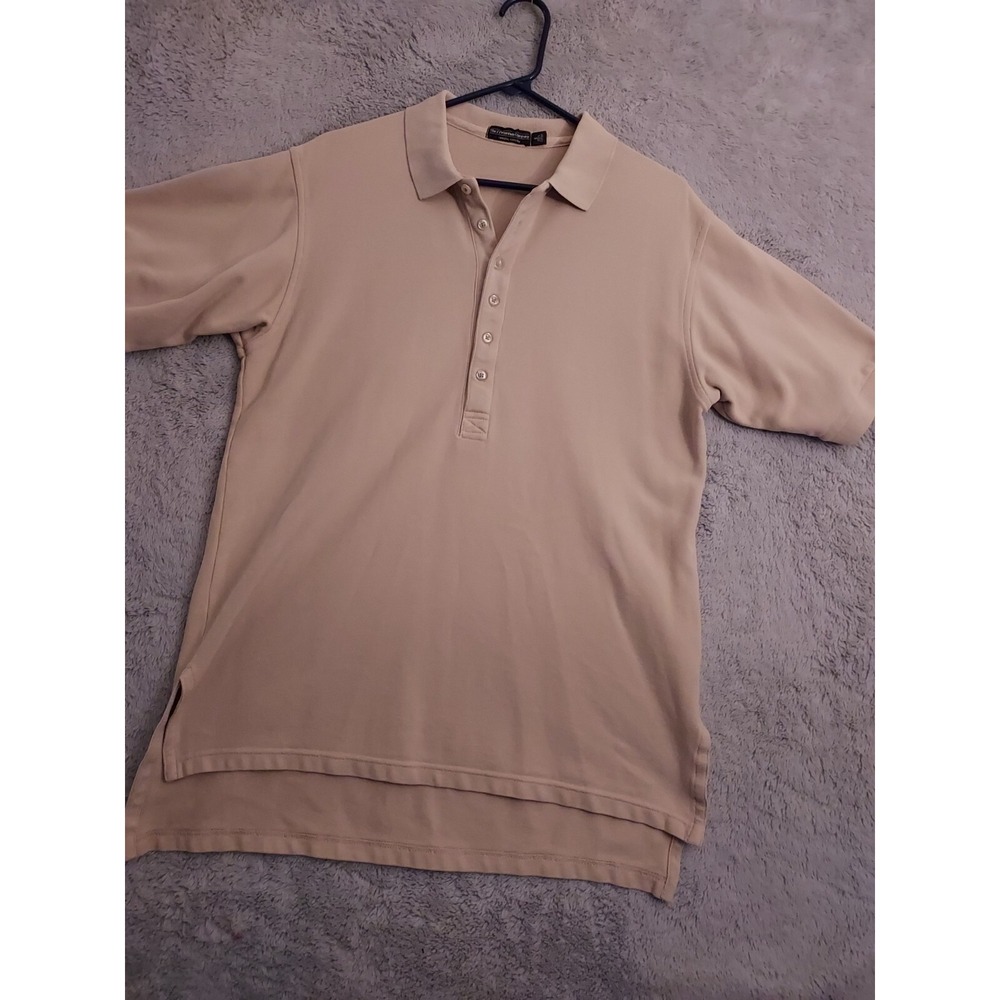 Vintage J Peterman Polo Shirt Mens Small Beach Heavyweight Casual Prep Long Tail
